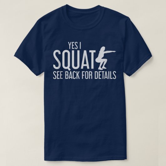 YesIスクアットシーバック詳細トレーニング1499 Tシャツ (デザイン正面)
