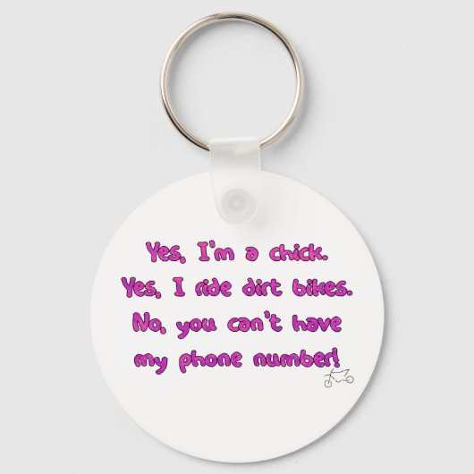 YesI乗りダートバイクキーチェーン キーホルダー (正面)