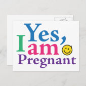 YesI妊娠 案内ポストカード (正面/裏面)