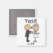 YESI新郎新婦Tシャツ&ギフト マグネット (正面/裏面)