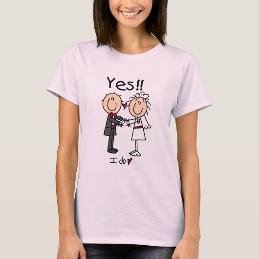 YESI新郎新婦Tシャツ&ギフト Tシャツ (正面)