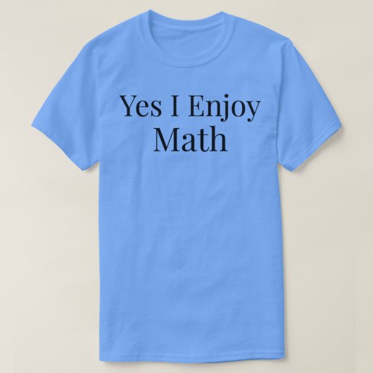 YesI楽しむ数学1 Tシャツ (デザイン正面)
