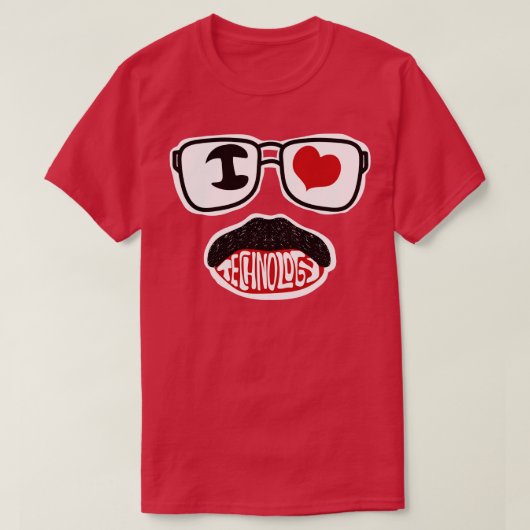 YesI Love Technology Tシャツ (デザイン正面)