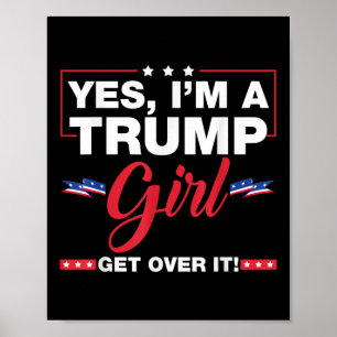 YesImトランプ女の子Itを乗り越えるトランプ2024選挙 ポスター