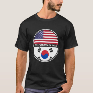 YesIm両方とも米国国旗 Tシャツ