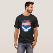 YesIm両方のUsaスコットランド国旗 Tシャツ (正面フル)