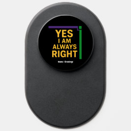 YesI'm Always Right Math先生ジオメトリパン ポップソケット