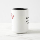 YesI'm Both – 米国カナダプライド名前をカスタムする マグカップ (中央)