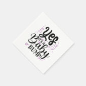 YesIt's Aベビーバンプ – 妊娠の発表 スタンダードカクテルナプキン (角)