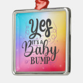 YesIt's Aベビーバンプ – 妊娠の発表 メタルオーナメント (左)