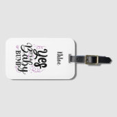 YesIt's Aベビーバンプ – 妊娠の発表 ラゲッジタグ (正面横)