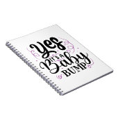 YesIt's AベビーBump – 妊娠の発表 ノートブック (右側)