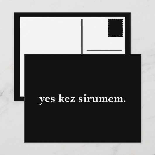yeskez sirumem. ポストカード (正面/裏面)