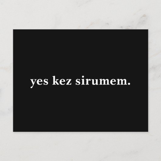 yeskez sirumem. ポストカード (正面)