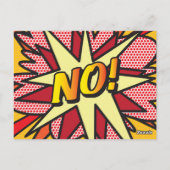 YESNOおもしろいレトロ漫画ブックアーポップ・アートのト ポストカード (裏面)