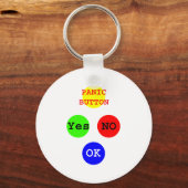 YesNo Buttons The MUSEUM Zazzle Gives キーホルダー (正面)
