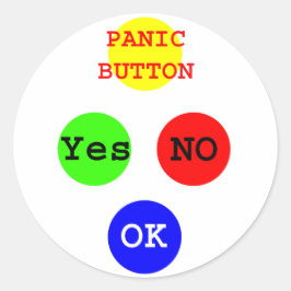YesNo Buttons The MUSEUM Zazzle Gives ラウンドシール