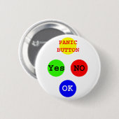 YesNo Buttons The MUSEUM Zazzle Gives 缶バッジ (正面&裏面)