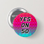 YESON 50 (単語を変更できる) 缶バッジ (正面&裏面)