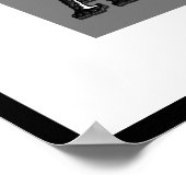 YESPLEASEタイポグラフィアートポスター ポスター (角)