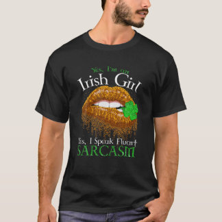 Yess Imアイルランドの女の子Yess私は流話ちょうな皮肉 Tシャツ