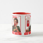 YesSantaGoodGirl-RingerMug 11oz マグカップ (中央)