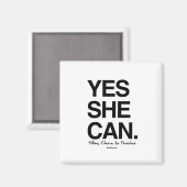 YesShe Can - Hillary for President マグネット (正面/裏面)