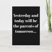 "Yesterday and today" (Any) Joke カード (正面)