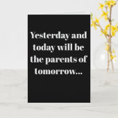 "Yesterday and today" (Any) Joke カード (黄色い花)