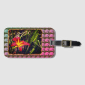 Yesterday Day Lily After The Rain Flower ラゲッジタグ (正面横)