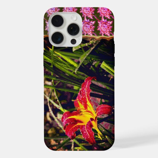 Yesterday Day Lily After The Rain Flower iPhoneケース (裏面)