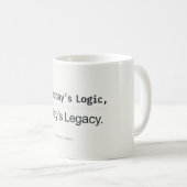 Yesterday's Logic Today's Legacy Developer Quote コーヒーマグカップ (正面右)