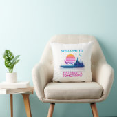 Yesterday's Tomorrow - Retro Synthwave Design クッション (椅子)
