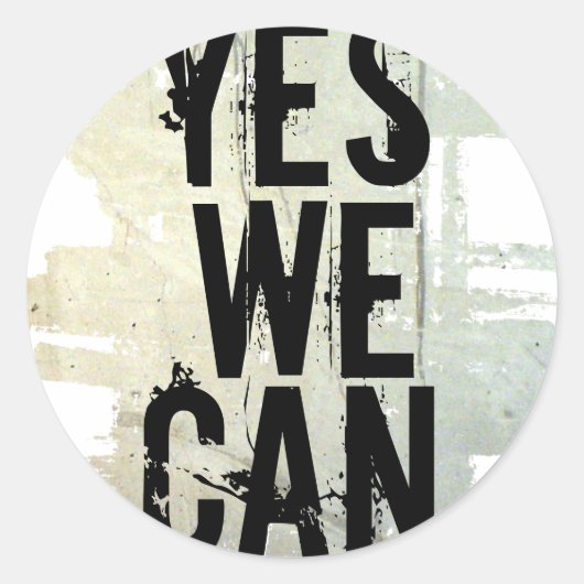 YESWE CANステッカー – concrt wall stickRnd ラウンドシール (正面)