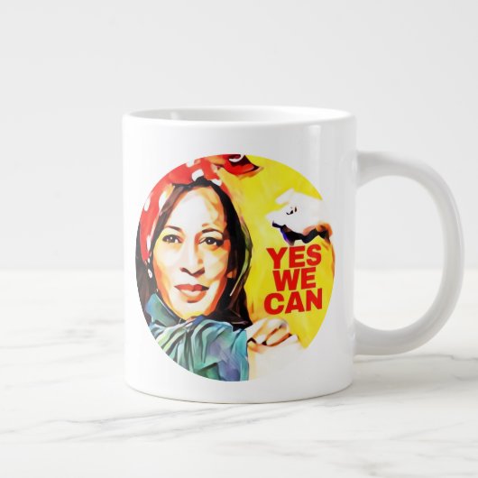YesWe Can - Kamala Harris Election 2024 ジャンボコーヒーマグカップ (右)