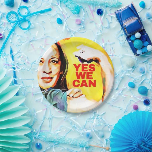 YesWe Can - Kamala Harris Tim Walz Election 2024 ペーパープレート (パーティー)
