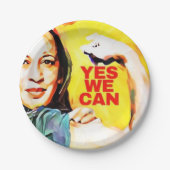 YesWe Can - Kamala Harris Tim Walz Election 2024 ペーパープレート (正面)