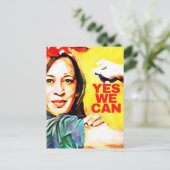 YesWe Can - Kamala Harris Tim Walz Election 2024 ポストカード (スタンド正面)