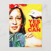 YesWe Can - Kamala Harris Tim Walz Election 2024 ポストカード (正面)