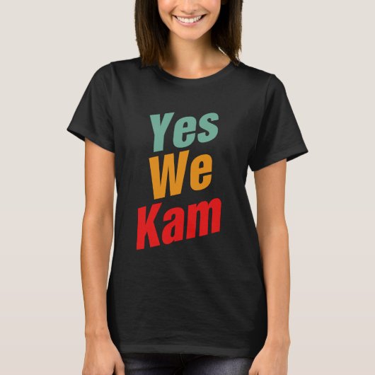 YesWe Kam – カマラハリス社長 Tシャツ (正面)