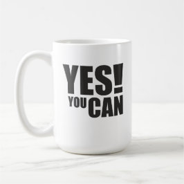 YESYOU CAN -やる気を起こさせる引用文デザイン コーヒーマグカップ