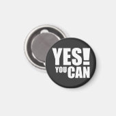 YESYOU CAN -やる気を起こさせる引用文デザイン マグネット (正面/裏面)
