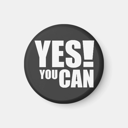 YESYOU CAN -やる気を起こさせる引用文デザイン マグネット (正面)