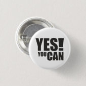 YESYOU CAN -やる気を起こさせる引用文デザイン 缶バッジ (正面&裏面)