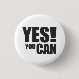 YESYOU CAN -やる気を起こさせる引用文デザイン 缶バッジ