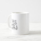 YESYOU CAN やる気を起こさせる Sticker for Positive コーヒーマグカップ (正面左)