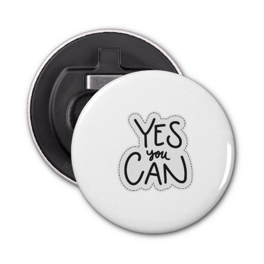 YESYOU CAN やる気を起こさせる Sticker for Positive 栓抜き (正面)