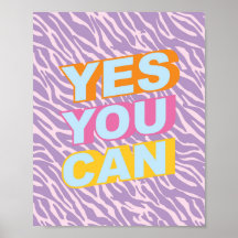 YesYou Can Poster 90s美的引用文ポスター