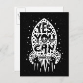 YesYou Can Rocketship ポストカード (正面/裏面)