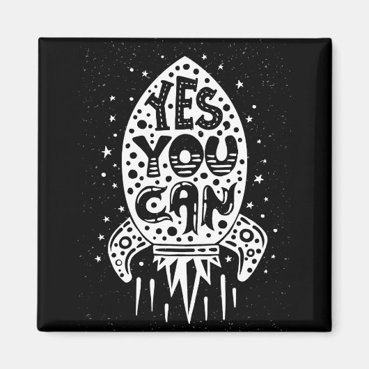 YesYou Can Rocketship マグネット (正面)